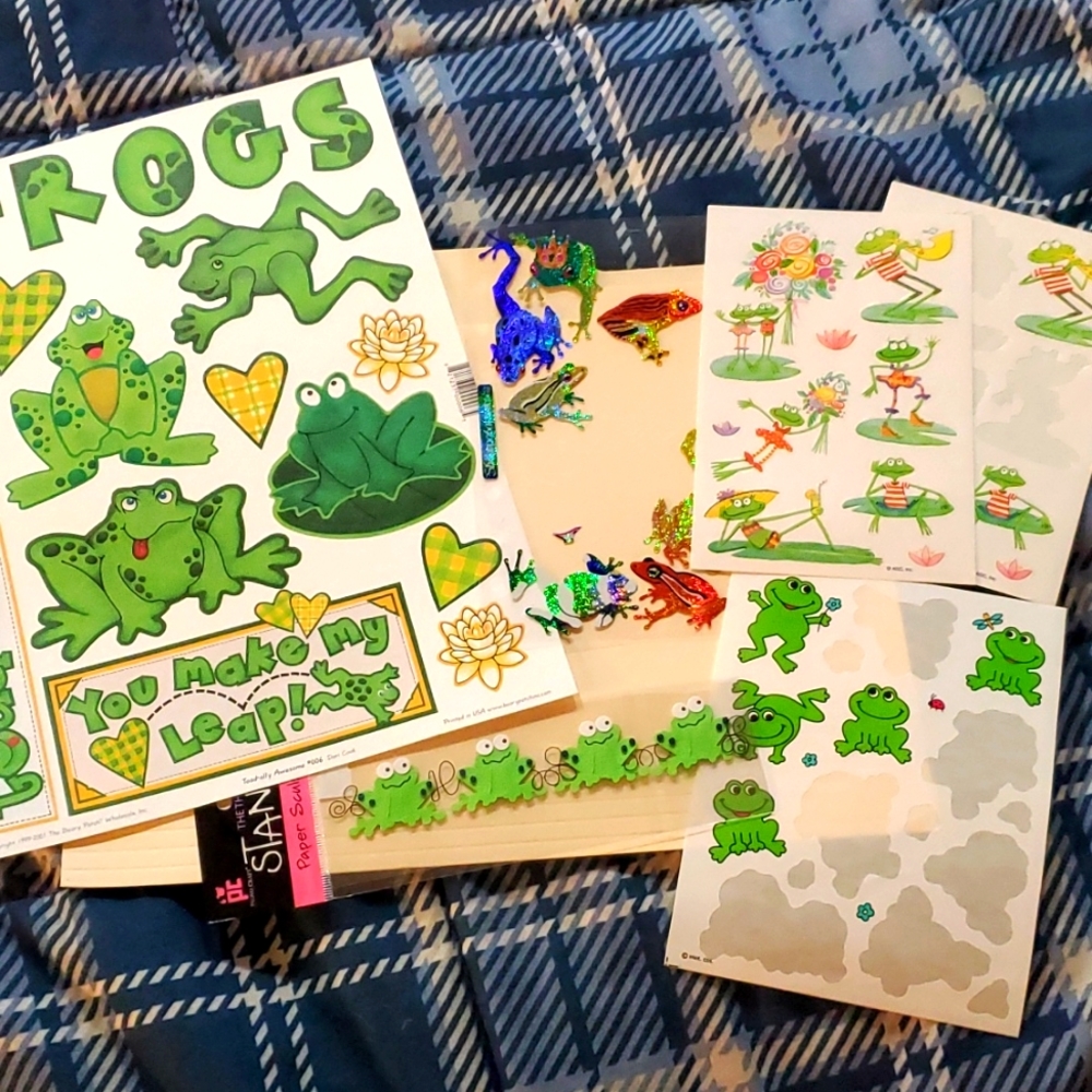 FROGS Sticker Bundle Lot Stickers Frogs Cutouts